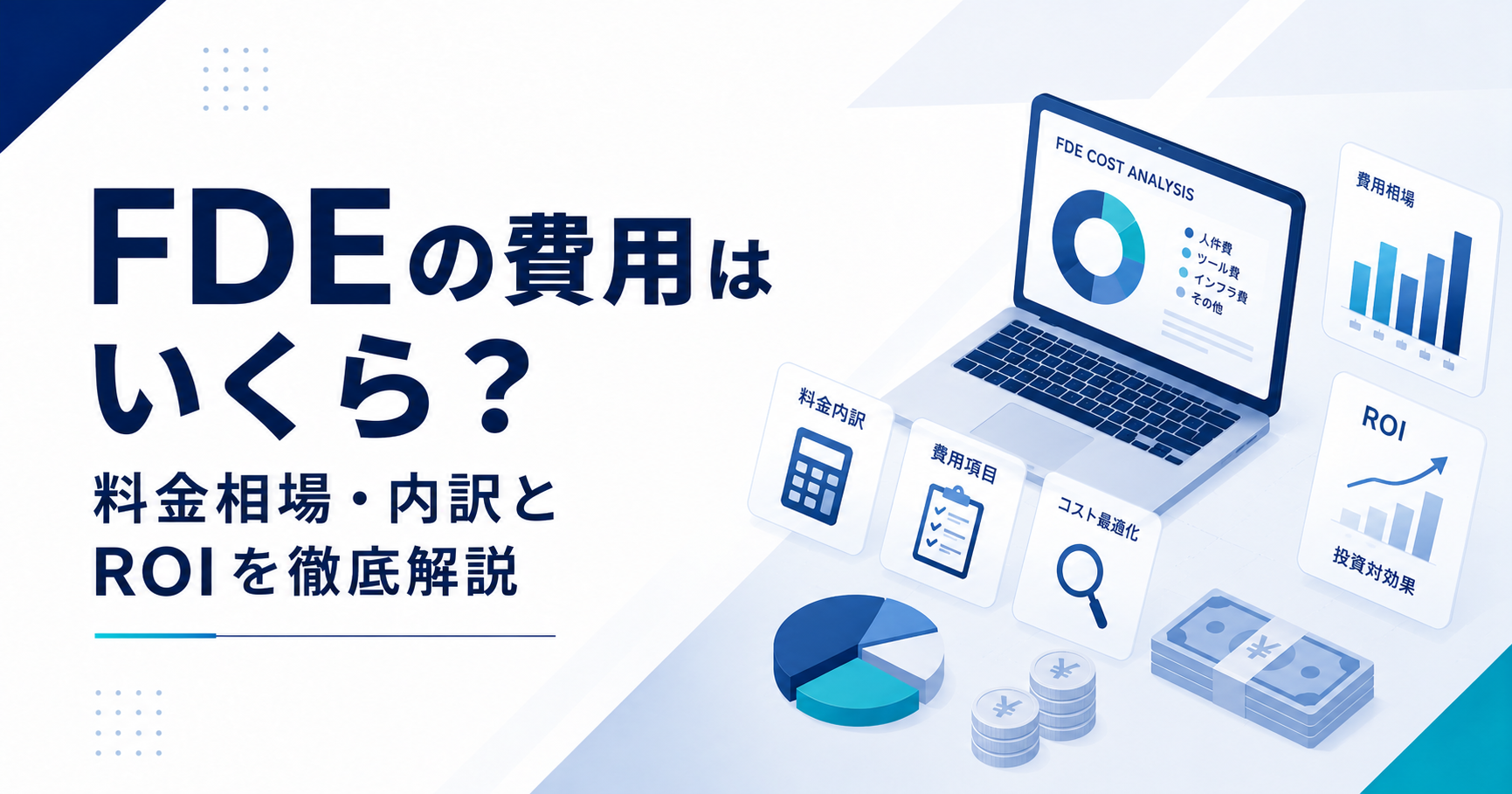 FDEの費用相場と料金体系を示すアイキャッチ画像